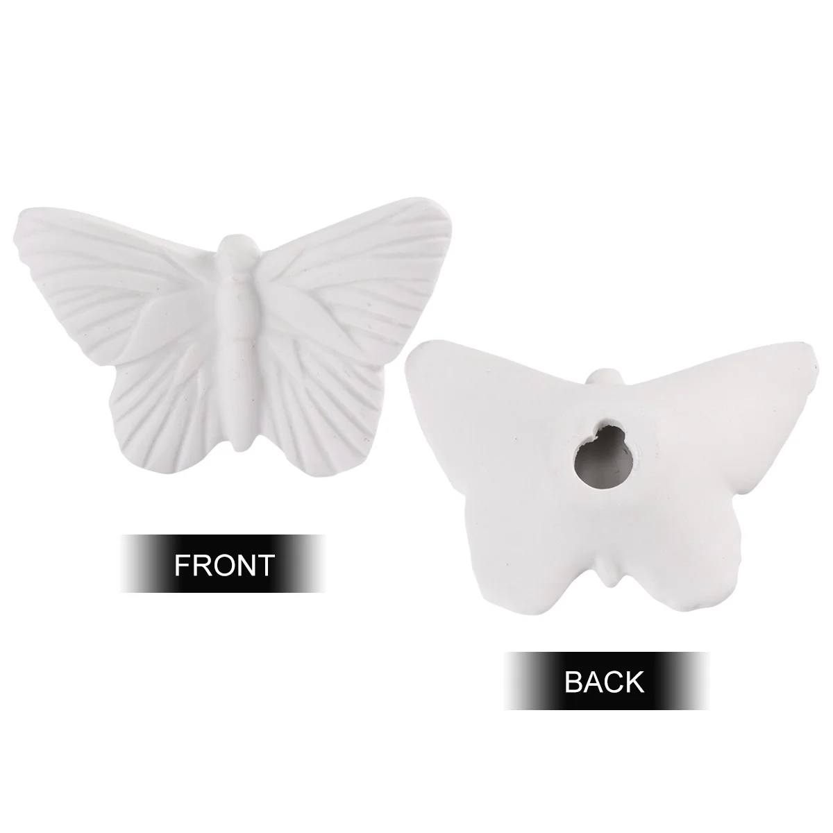 

1Pcs Ceramic Wall Hanging Decor White Butterfly Nordic Style for Home Living Room Bedroom Dining Room Office Garden Crafts