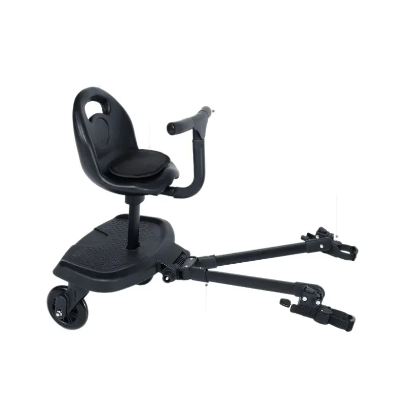 Dual Seat Baby Stroller Footboard, Second Baby Auxiliary Pedal, Adjustable Stroller Step, Walker Extension
