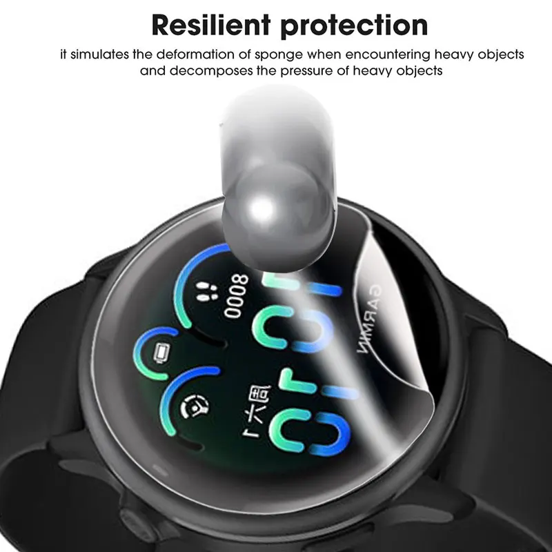 Soft Screen Protector For Garmin Vivoactive 6 5 Smartwatch Anti-scratch Hydrogel TPU Film For Garmin Vivoactive 5/Vivoactive 6