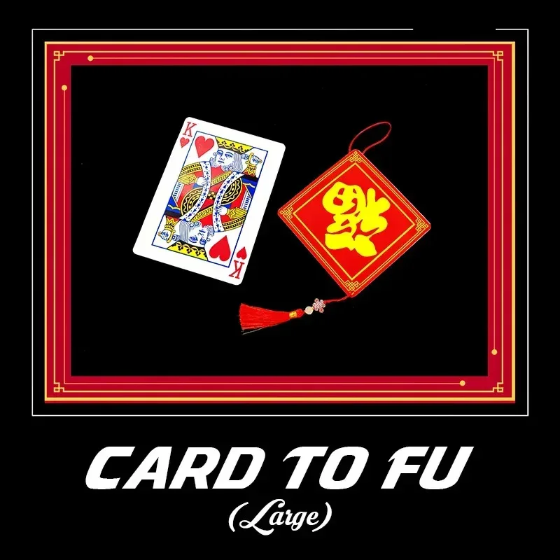 

Card to Fu Large Stage Magic Tricks Predicted Card Changes to Chinese Fu Mentalism Magia Magie Magicians Prop Gimmick Illusion