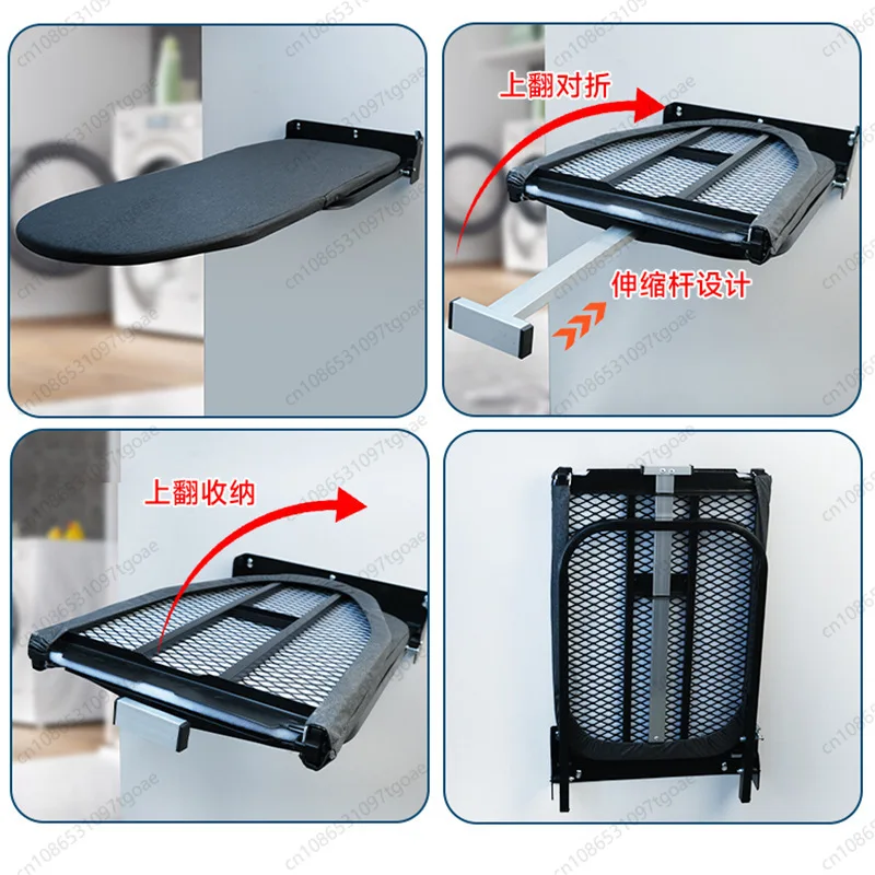 easy to store ironing clothes Household wall-mounted portable folding wall-mounted ironing