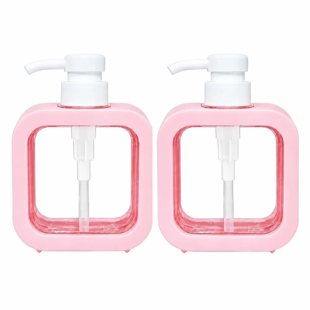 2-unidades-dispensador-de-sabao-de-300-500-ml-grande-capacidade-dispensador-de-champo-transparente-embalagem-e-armazenamento-frasco-portatil-com-mecanismo-de-pressao-para-uso-no-chuveiro
