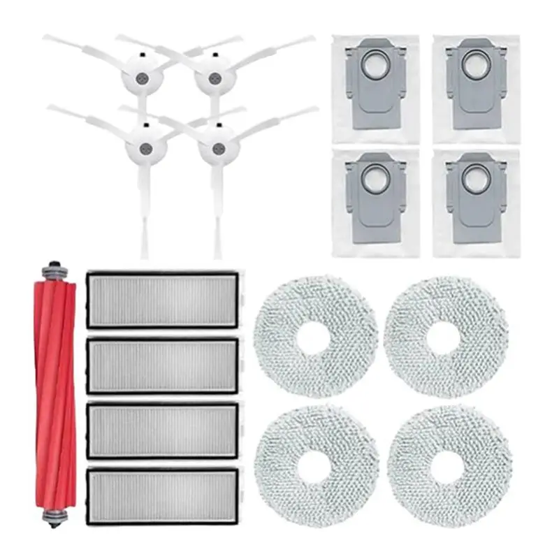 

AT29-For Roborock Qrevo Pro/ Qrevo Maxv/ Qrevo S Robot Vacuum Accessories Mop Cloth Filter Main Side Brush Parts Replacement