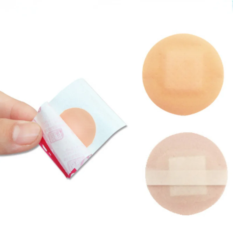 Kawaii Cartoon Round Band Aid Wound Plasters Waterproof Vaccination Patches for Medical First Aid Adhesive Bandages