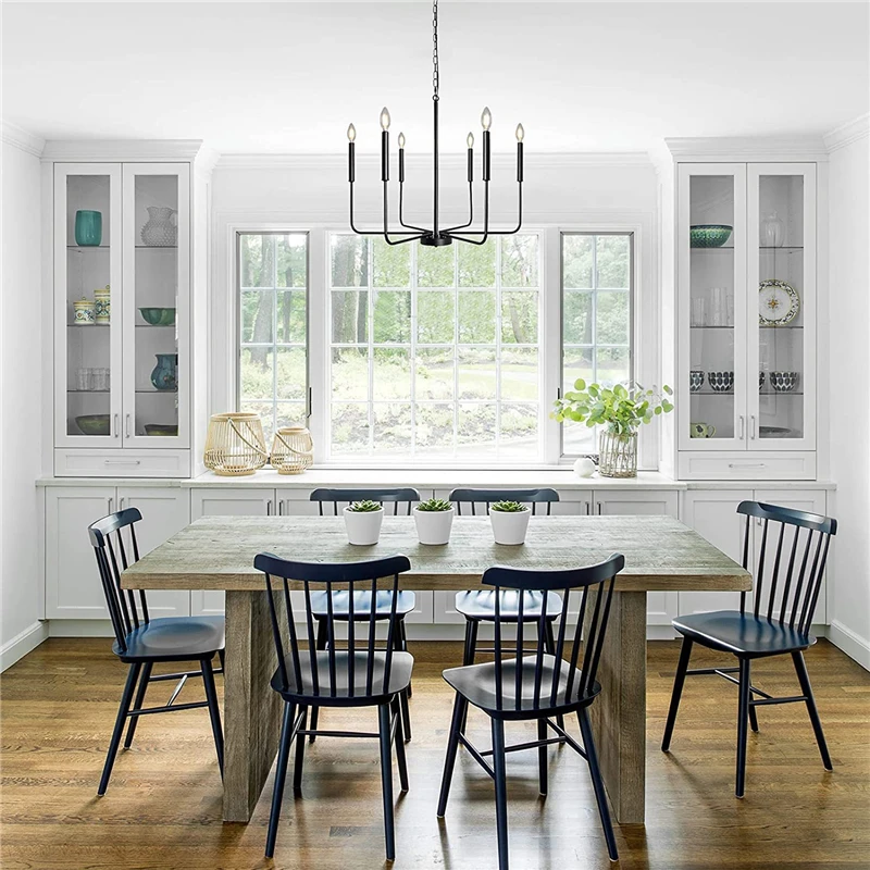 Modern Chandeliers  American Retro Room Decor Pendent Lamp Kitchen Bedroom Led Lights Living Room Lighting Fixtures Chandelier