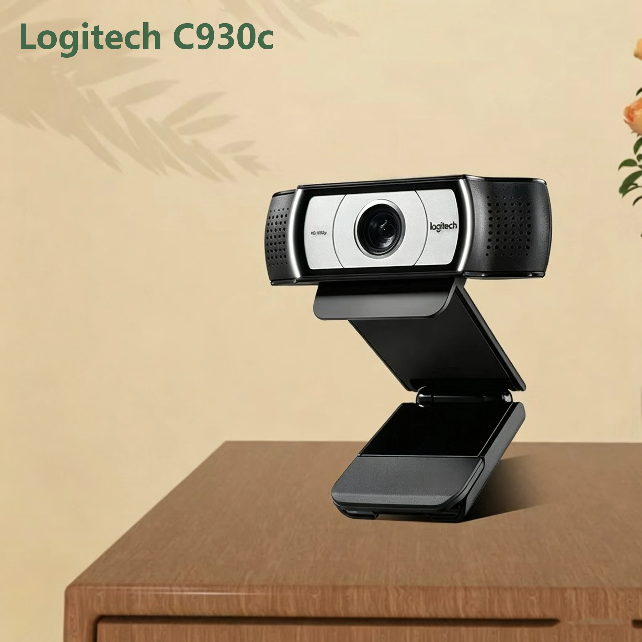 Original Logitech C930c 1080P HD Webcam with 4x Digital Zoom & Zeiss Lens for Computer