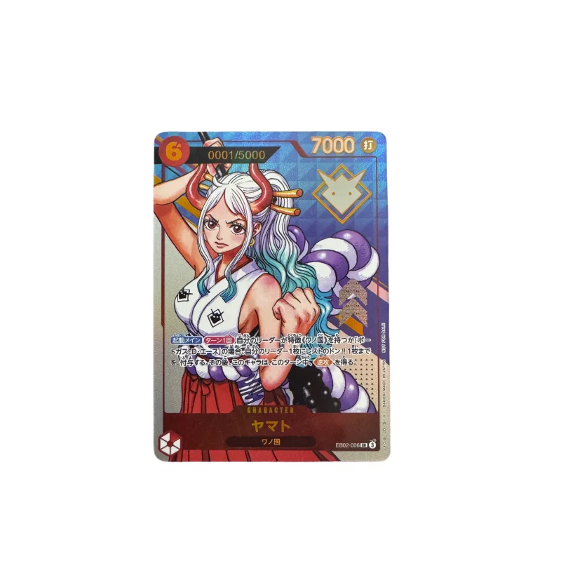 Cartoon One Piece Japanese Version OPCG Comic Replica DIY Color Flash Nika Luffy Empress Anime Game Collection Card Gift Toy