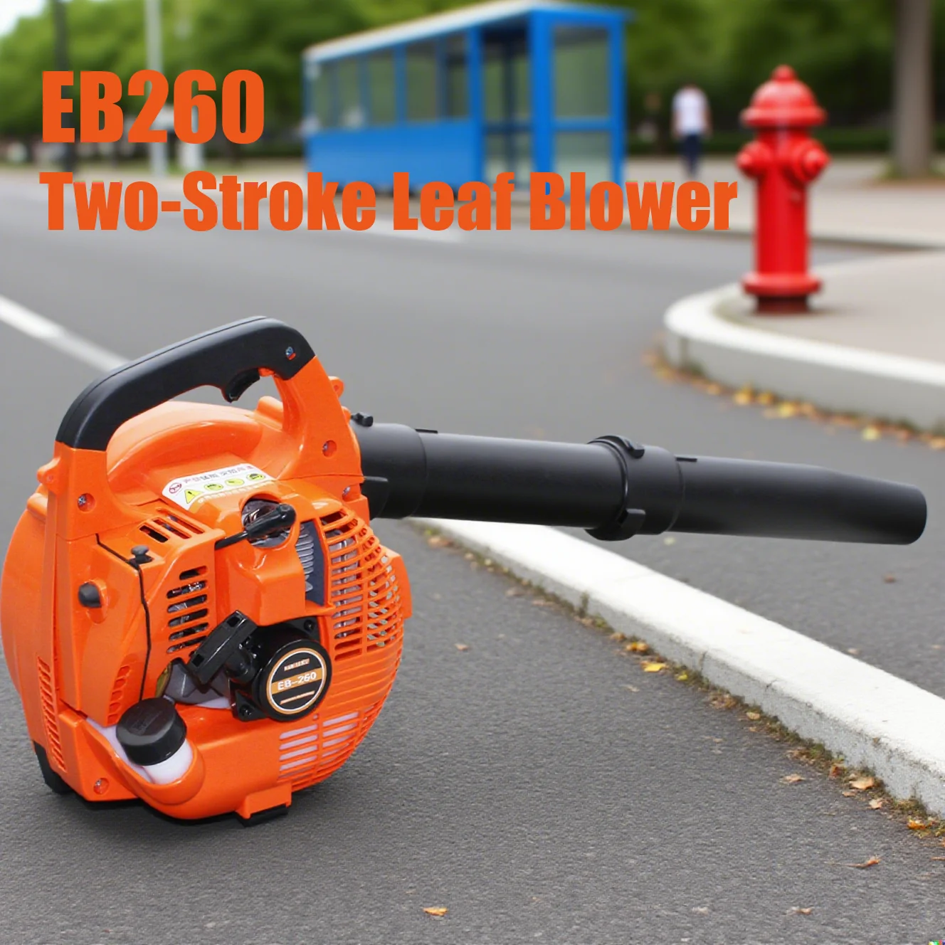 Portable Petrol Blower Road Sweeping Leaf Dust Construction Site Welding Slag Cleaning Blower EB260 Two-Stroke Leaf Blower