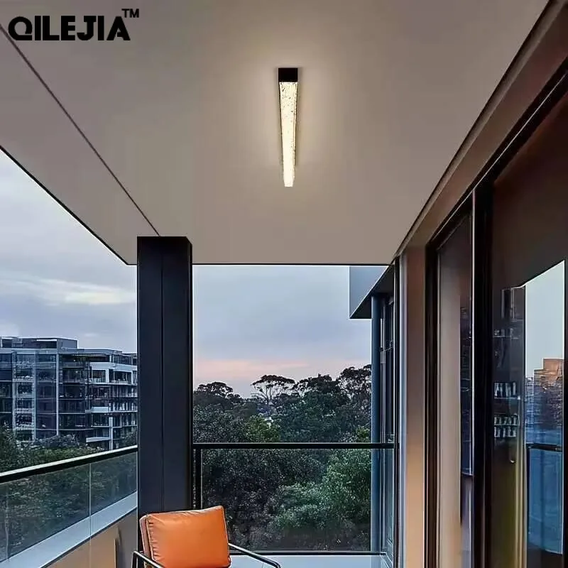 Led Corridor Aisle Ceiling Lights Nordic Modern Light Luxury Balcony One-word Long Ceiling Lamp Home Indoor Decor Lighting Lamps