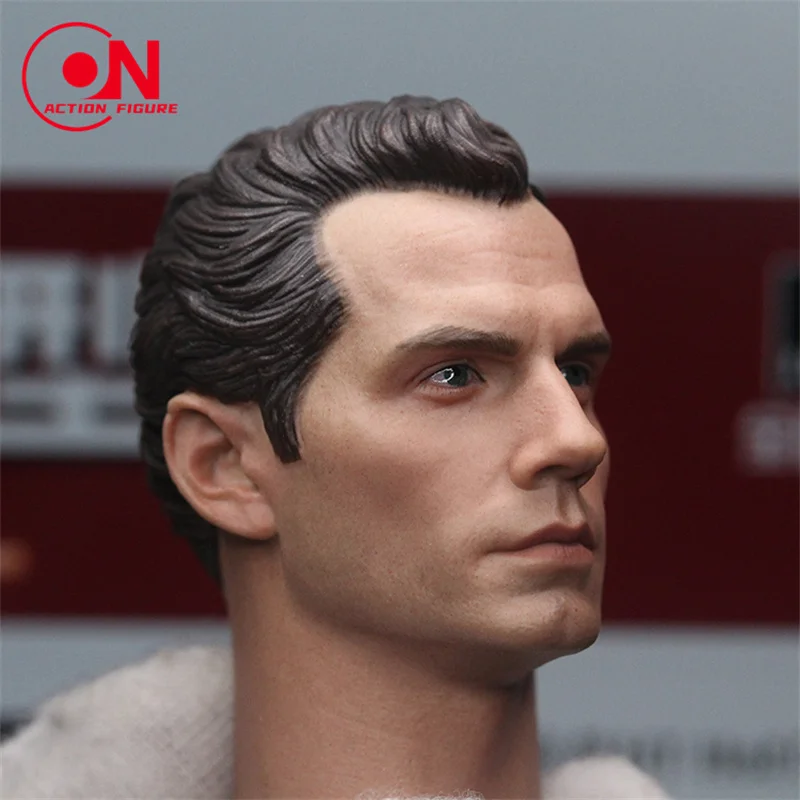 In magazzino 1/6 Henry Cavill Head Sculpture Carving With Neck England Actor Soldier per 12 "TBleague Phicen Action Figure Model Toy