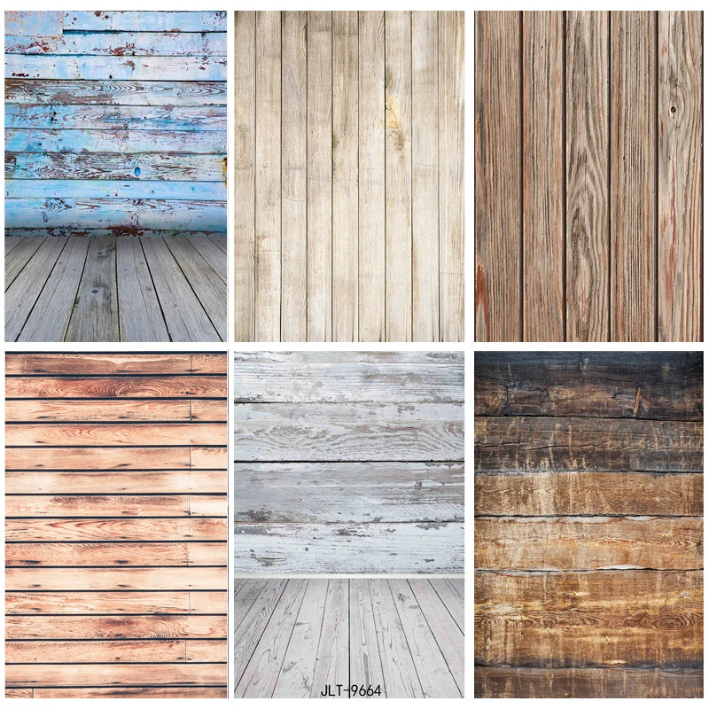 

SHUOZHIKE Art Fabric Vintage Color Wooden Planks Background Photo Backdrops For Photo Studio Background Props ZLSY-82