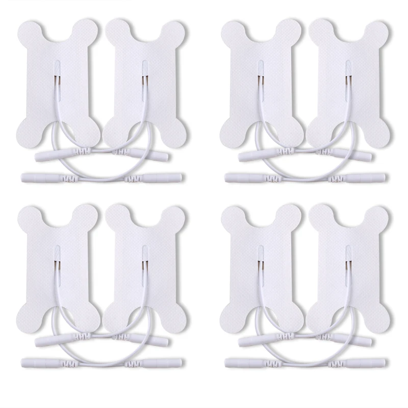Snap-on 2mm Tail Type Electrode Pads Self-Adhesive Non-Woven Gel Reusable Health Monitoring Patch with Paste for ECG EMG Applica