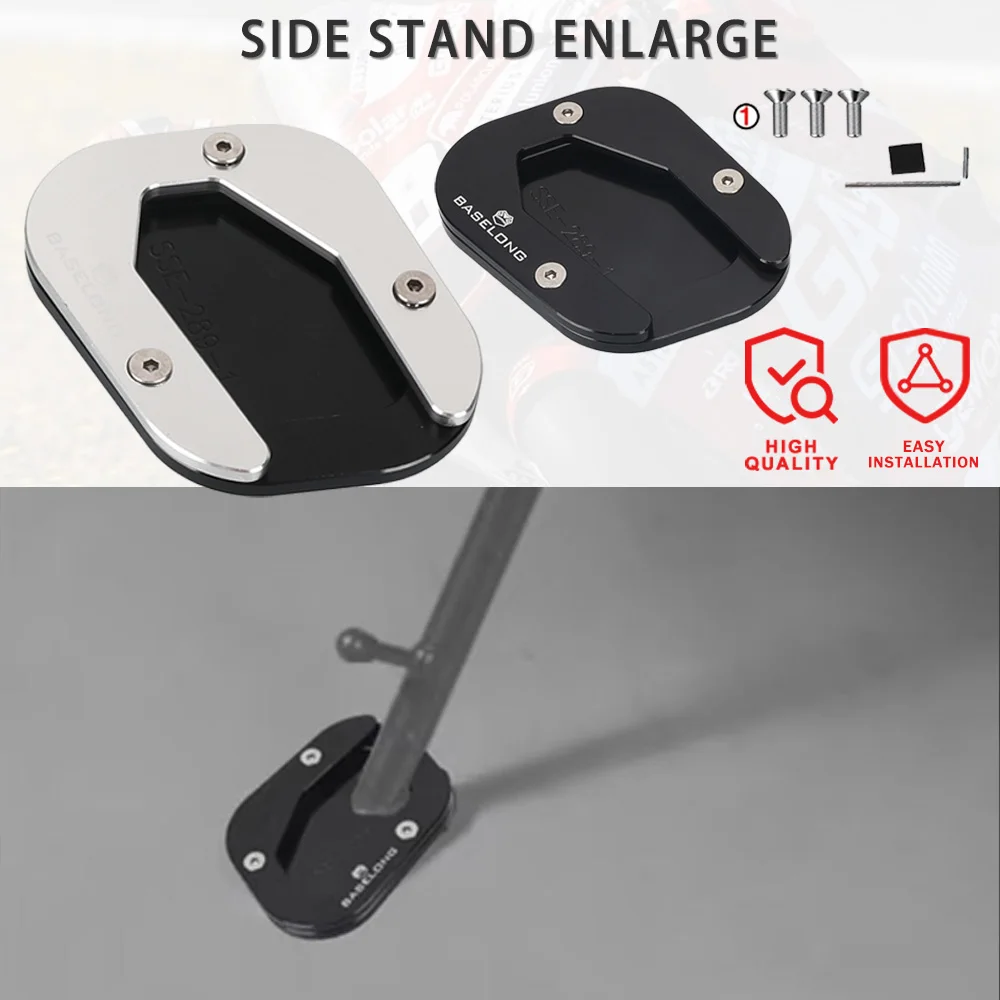 

Motorcycle Kickstand Side Stand Extension Support Plate For BMW R1200GS 2004 2005 2006 2007 2008 2009 2010 2011 2012 R 1200 GS