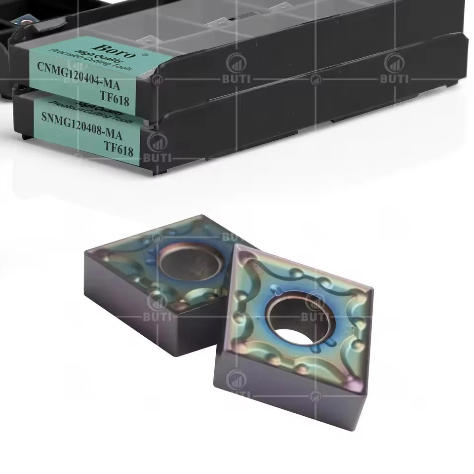 DESKAR 100% شفرات تحول أصلية CNMG120404 SNMG120408 SNMG120412-MA TF618 مخرطة CNC لون خارجي شفرة بدوره من الفولاذ المقسى