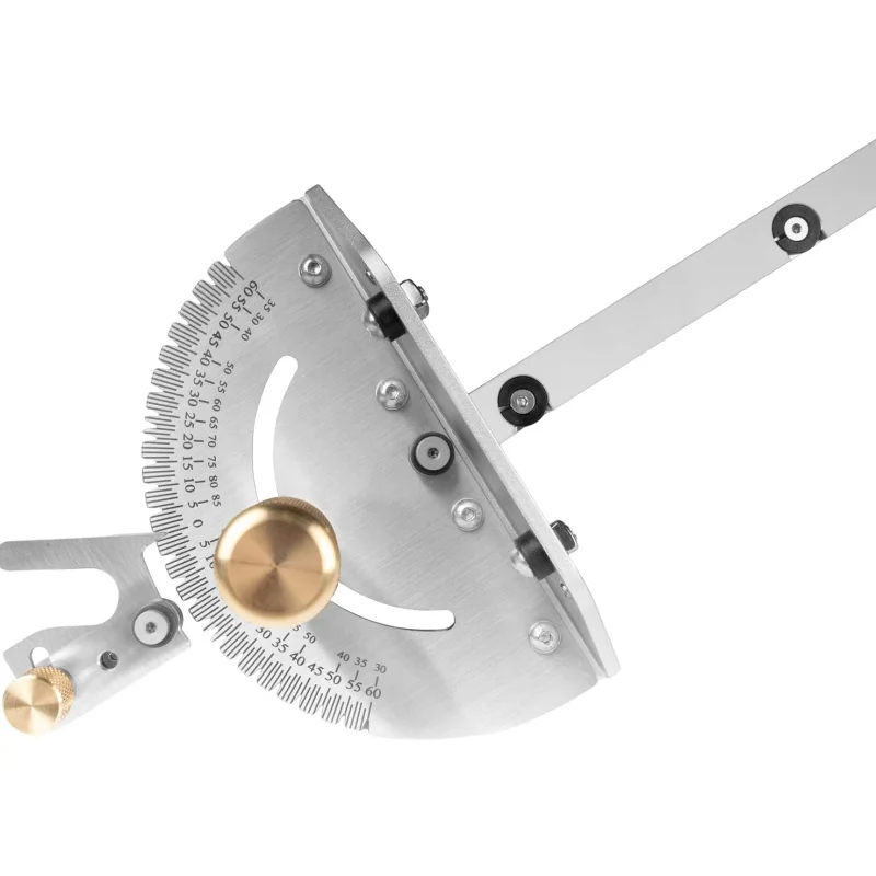 

Steel and Brass Premium Miter Gauge, 27 Angle Stops for Table Saws, Router Tables, Band Saws, and Woodworking Tools (WA1401)