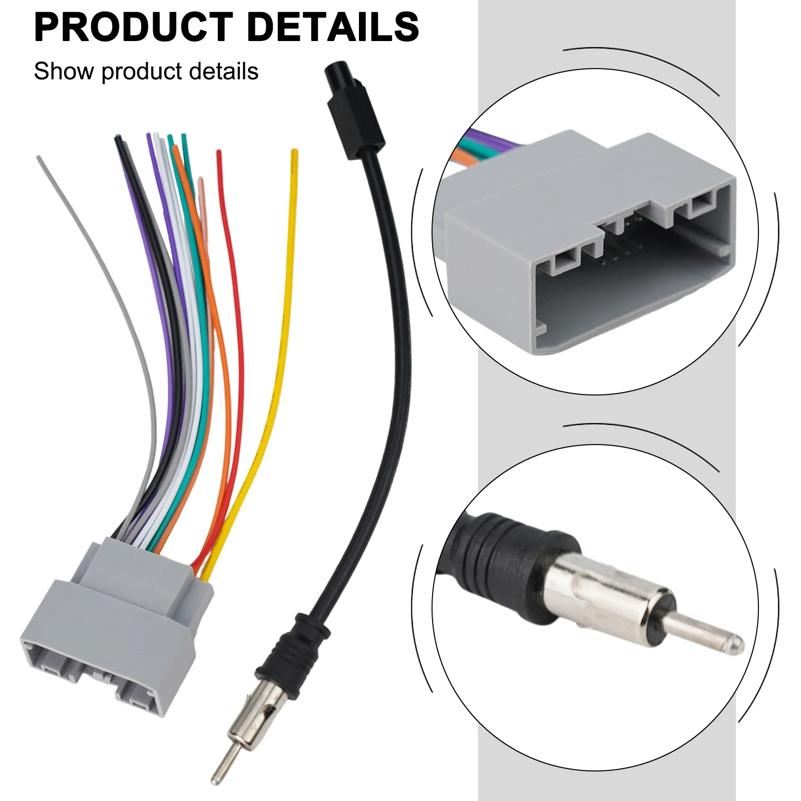 Câble adaptateur radio stéréo de voiture, fil SFP et antenne pour Jeep, Dodge, Commander, Grand, TraffFor Pages, Patr