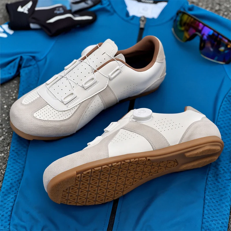 

2026 Women's Non-lock Mountain Bike Shoes, No Cleats, Road Cycling RB Speed Rubber Sole Shoes, Men's Rubber Sole Cycling Shoes