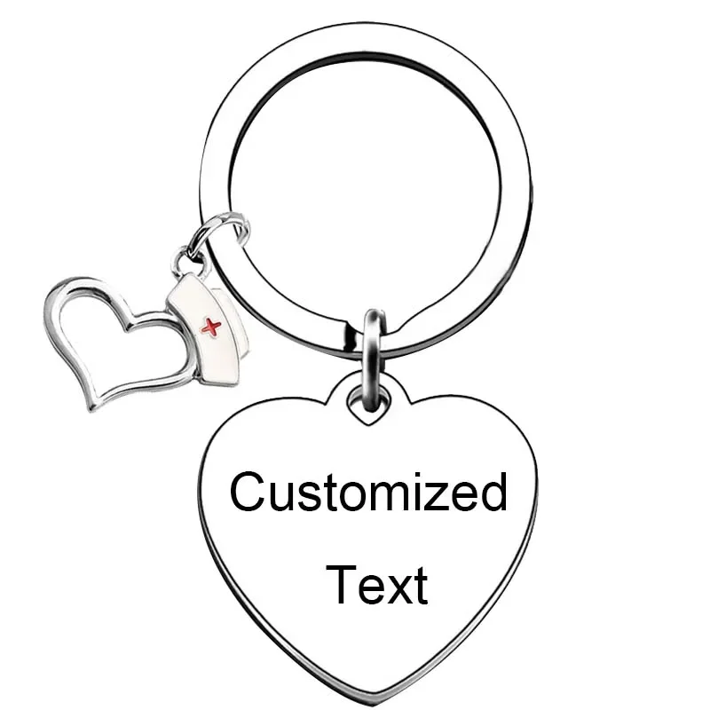 Personalized Custom Keychain Women Nurse Gifts Key chain Nursing Graduation key rings