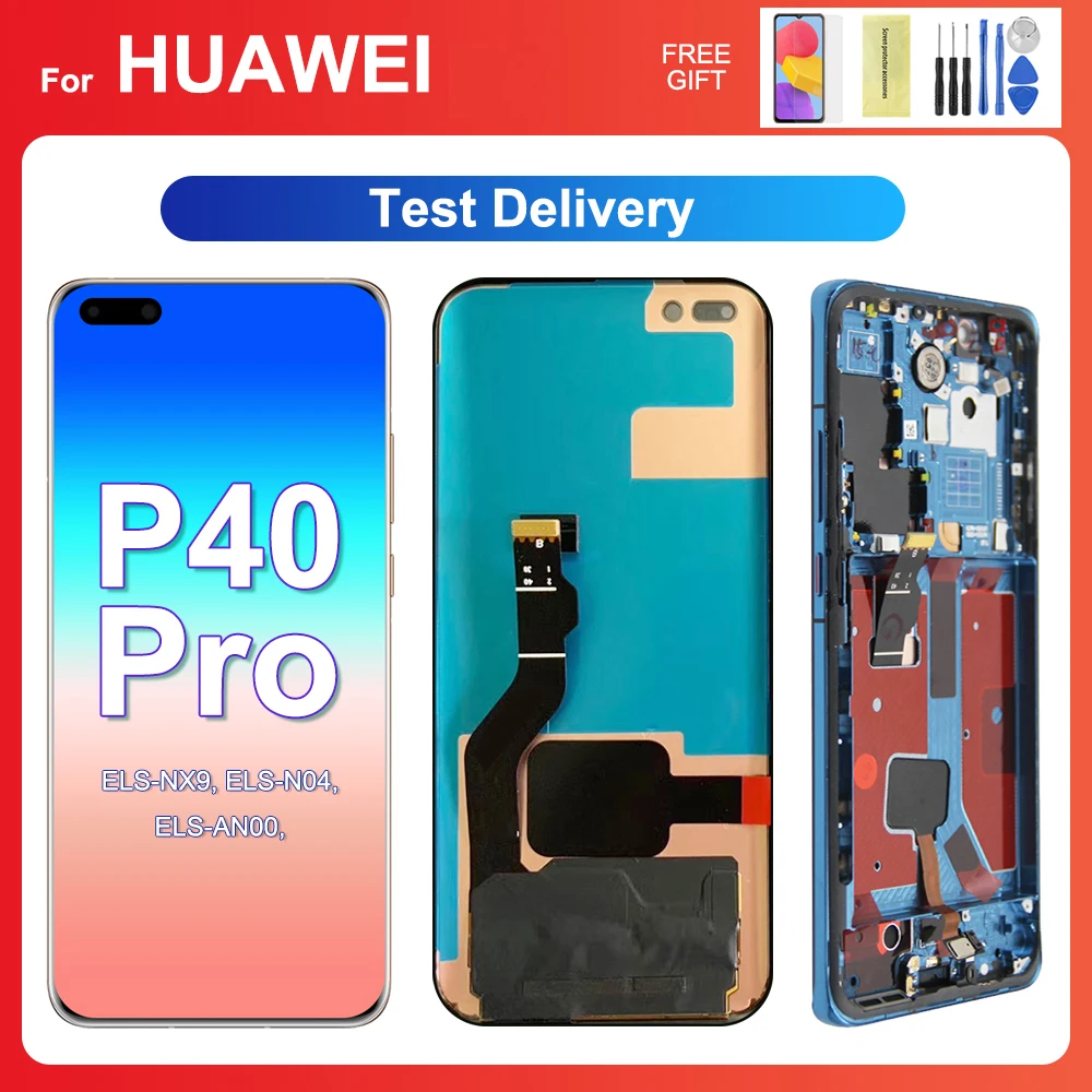 

For HUAWEI P40 Pro 6.58''For P40Pro ELS-NX9 ELS-N04 ELS-AN00 TN00 LCD Display Touch Screen Digitizer Assembly Replacement