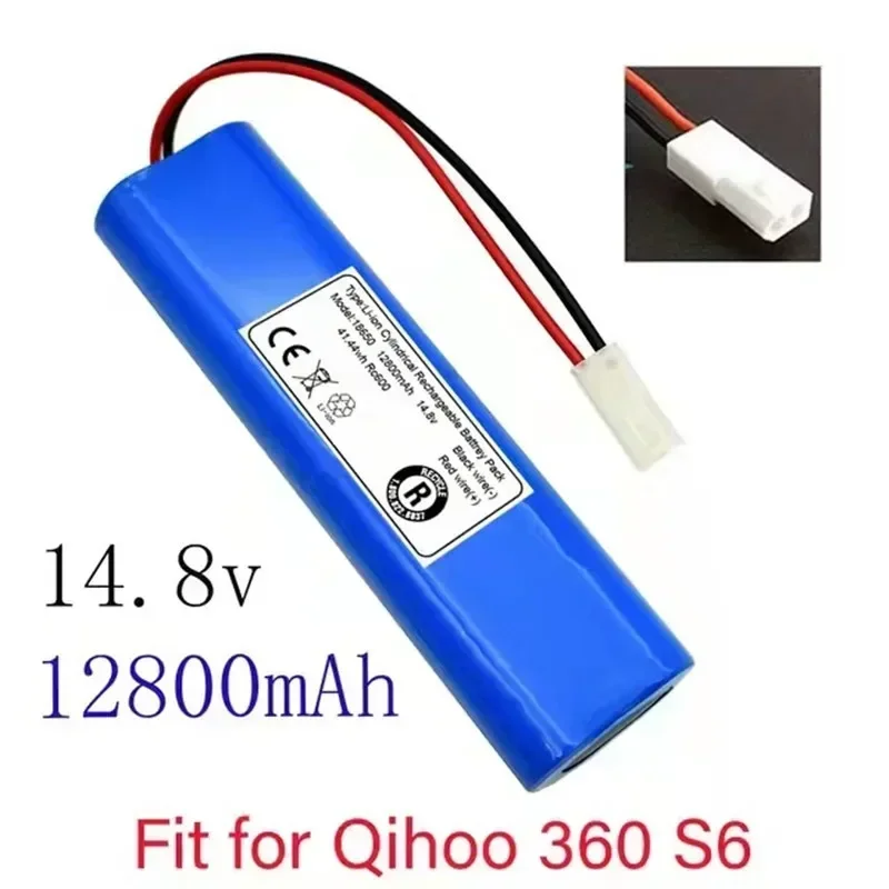 14.8V 12800mAh Battery Pack for Qihoo 360 S6 Robotic Vacuum Cleaner Spare Parts Accessories Replacement Batteries.