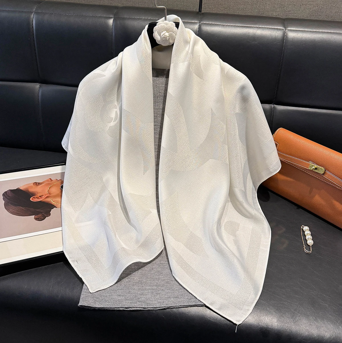 Women's Bohemian Fashion Hijab Luxury Brand Soft Hijab Women's Long Muslim Square Shawl Sun Protection Summer Outing 2025 New