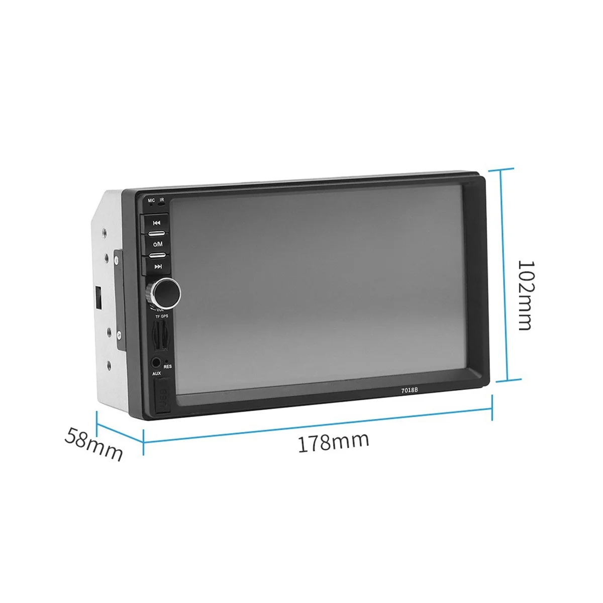 Universal 7Inch 2 Din Car Radio Recorder Player Touch Screen Stereo MP5 Bluetooth Multimedia Player with Camera