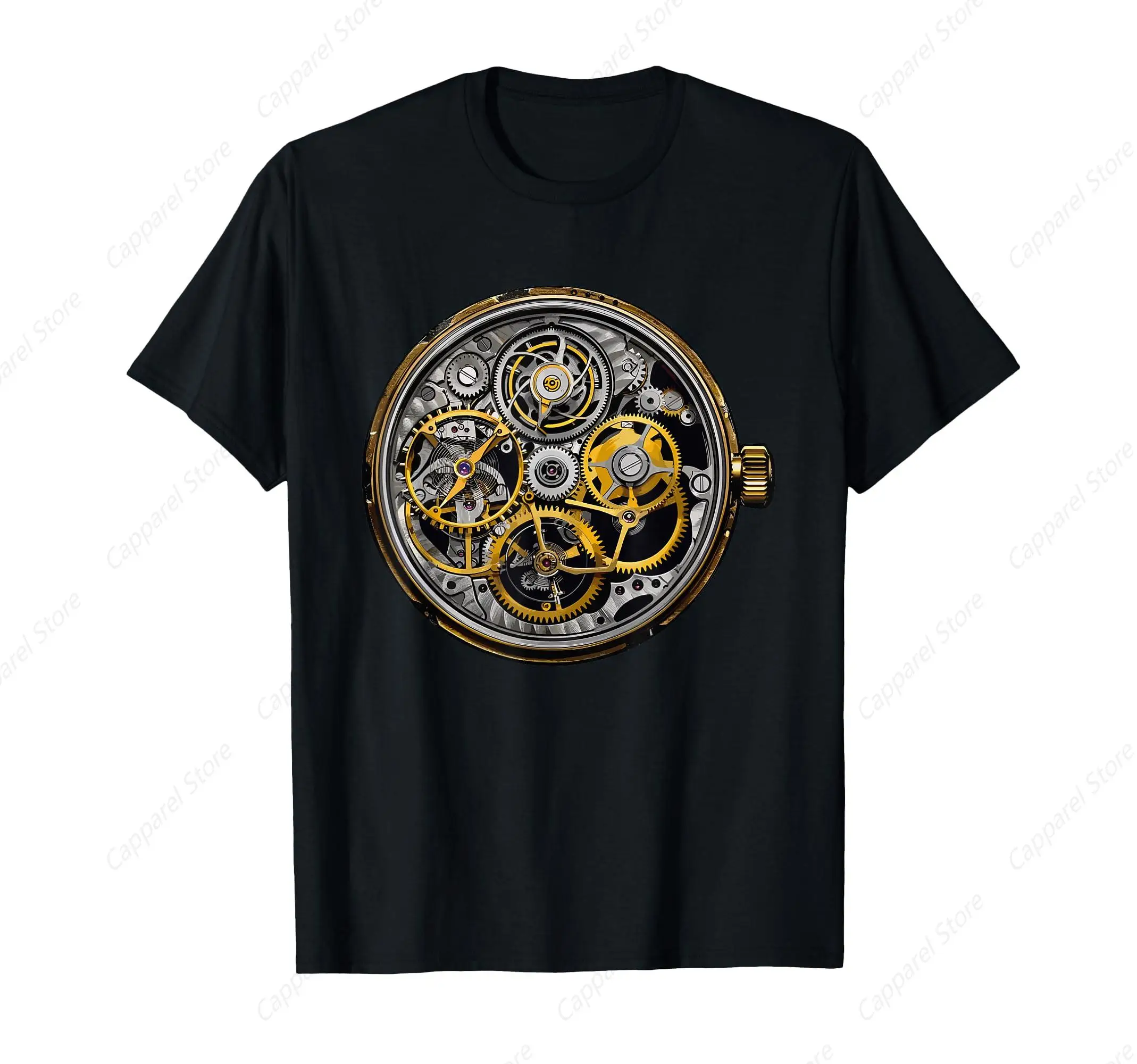 Clockmaker Horology Hour Horology Watch Enthusiast T-Shirt for Men Women Cotton Top Tee