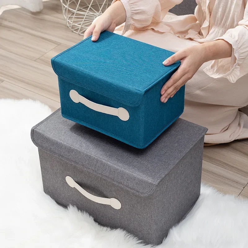 Clothes Toy Storage Box Folding Dustproof Organizer Bedroom Shelf Safe Odorless Organizers of Cabinets Drawers for Bedding Quilt