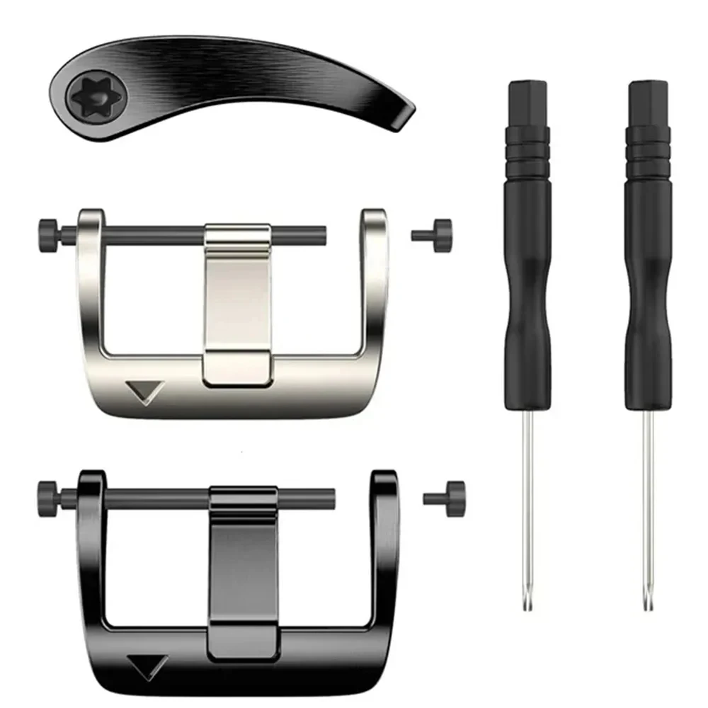 22mm Stainless Steel Buckle Connector For Garmin Fenix 7 6 5 Approach S62 S60 MARQ Series Watch Easy Fit Quick Fit Screw Buckle