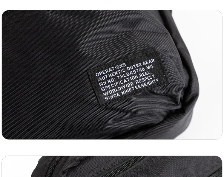 Minimalistische Crossbody-Umhängetasche für Herren, Japanisch Inspirierte Messenger-Tasche, Langlebig Wasserdicht, für Reisen & Täglichen Gebrauch, Unisex – Detail 19