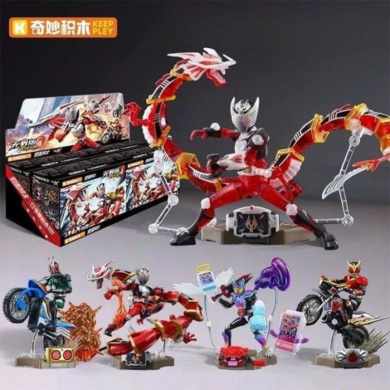keeppley-公式仮面ライダークウガ-リュウキ-ディープレッドドラゴン-ビルディングブロック-ブラインドボックス-正規品-フィギュア-コレクタブル-デスクデコレーション