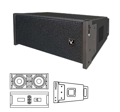 H2 Active Line Array 10inch not full set Outdoor Large-scale Performance Wedding 500W/2000W High-Power Sound System Speakers