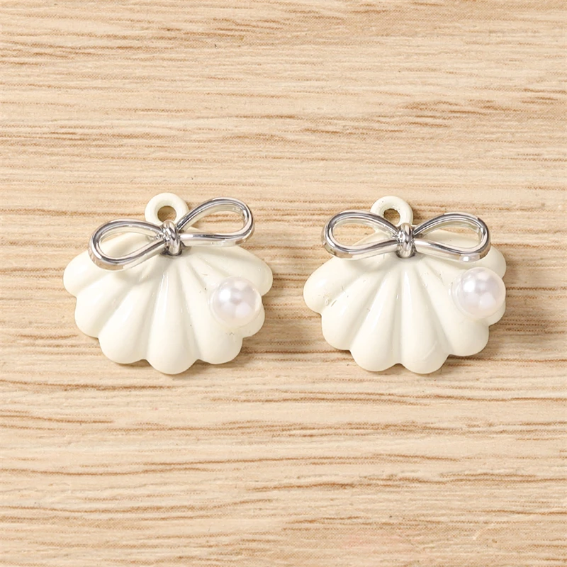 5 Stück niedliche, bunte Metall-Sternfisch- und Muschel-Anhänger für die Schmuckherstellung, zum Basteln von Halsketten, Ohrringen und Armbändern, DIY-Bastelzubehör. – Detail 19