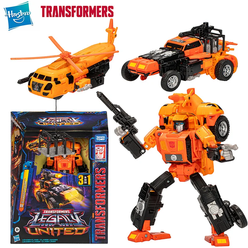 Hasbro Transformers Legacy United G1 Triple Changer Sandstorm 20Cm Leader Class Original Action Figure Model Toy Gift Collection