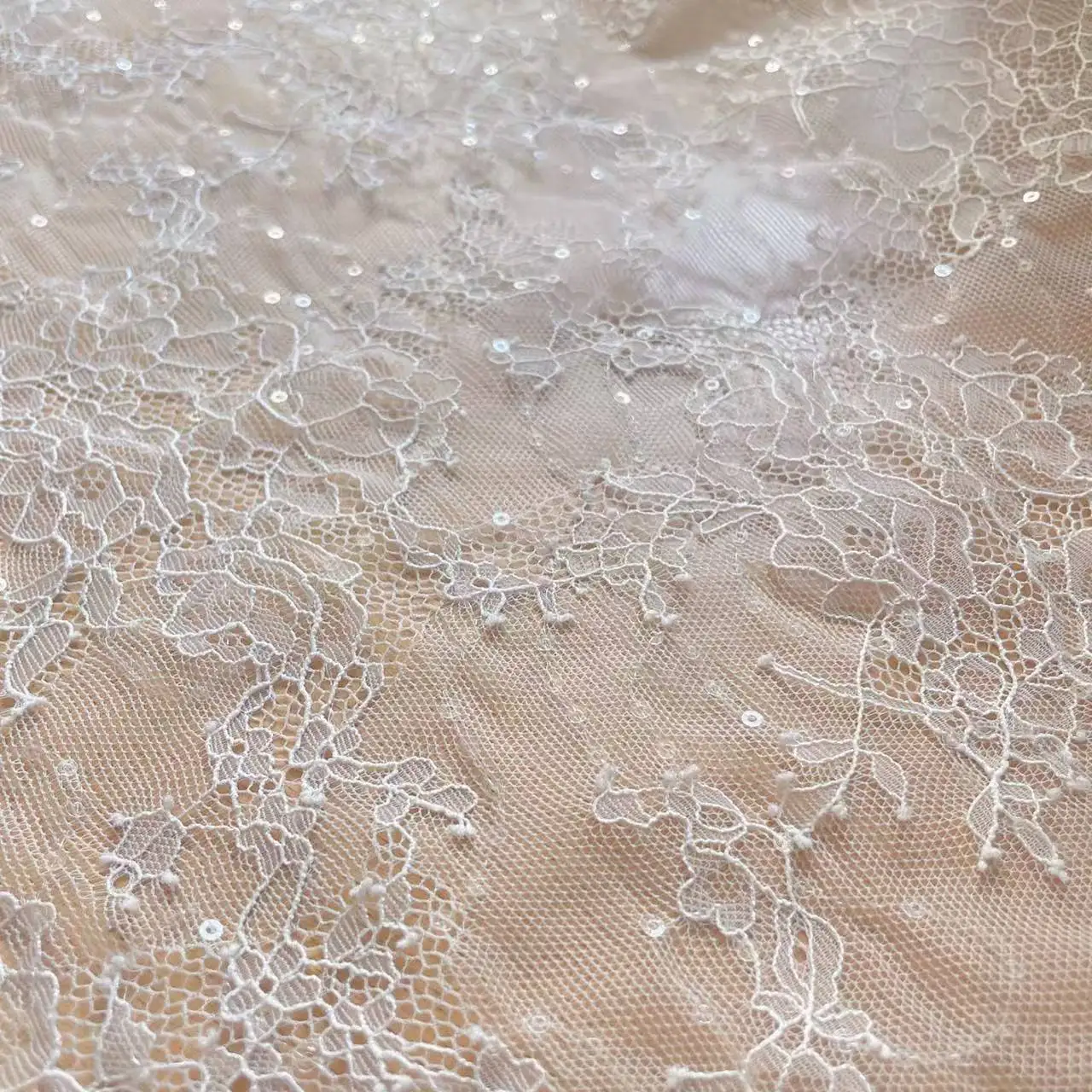 Neue Mesh Pailletten Blume Basis Weiche Spitze Hochzeit Kleid Kinder Kleidung Vorhang Kleid Tasche Dekorative Stoff RS 253182 – Detail 2