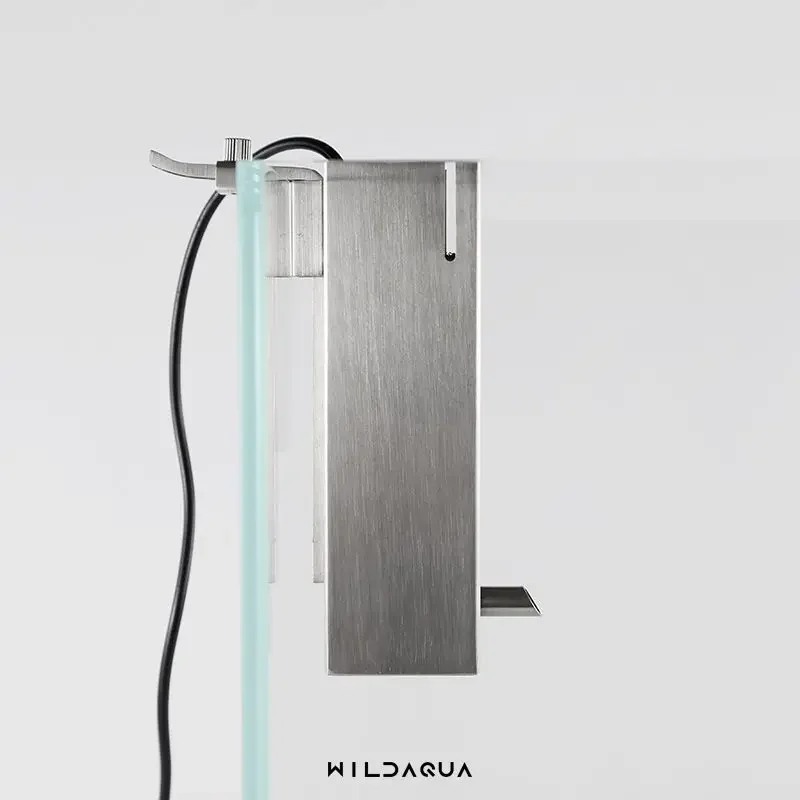 yesStainless Steel Oil Removal Film Oil Absorber Aquarium Filter Fish Tank USB Built-in Hanging Filter Skimmer Aquarium Accessor