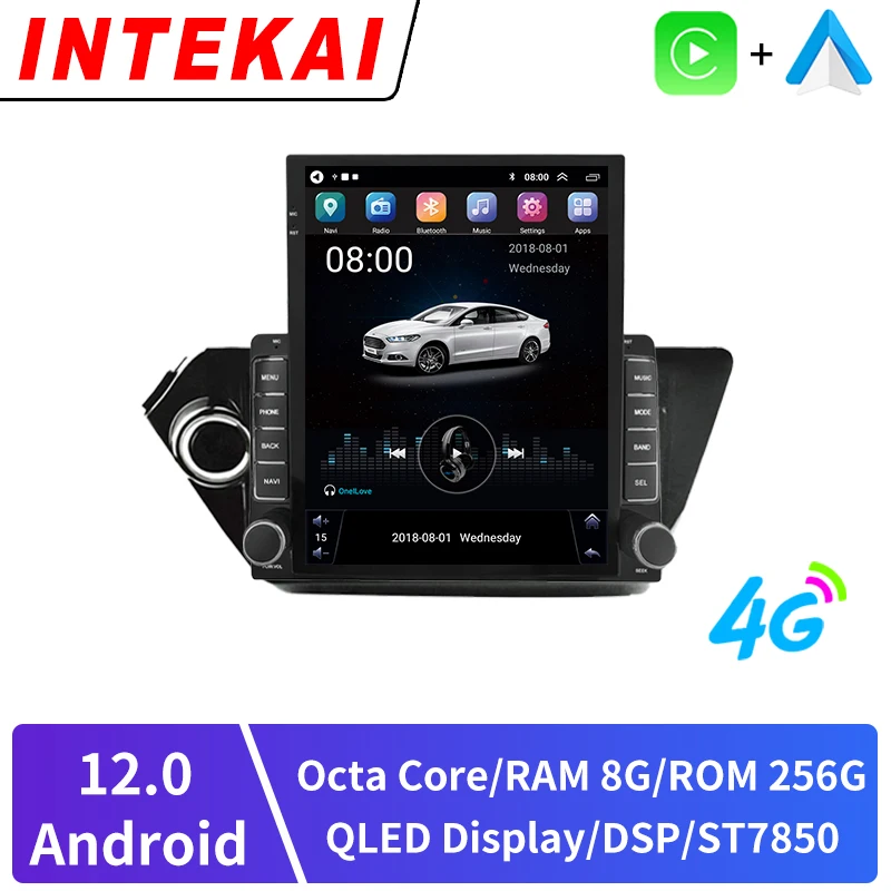 

9.7" Vertical Style Tesla Screen Android 12.0 Car Radio For KIA RIO 3 K2 2011-2019 GPS Navigation Carplay Multimedia Player