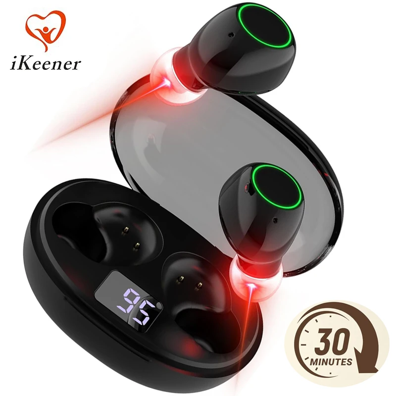 

Tinnitus Ear Laser Therapy Device 650nm Red Light 3 Modes Rechargeable Lightweight LLLT Irradiator Earplug Treatment for Otitis