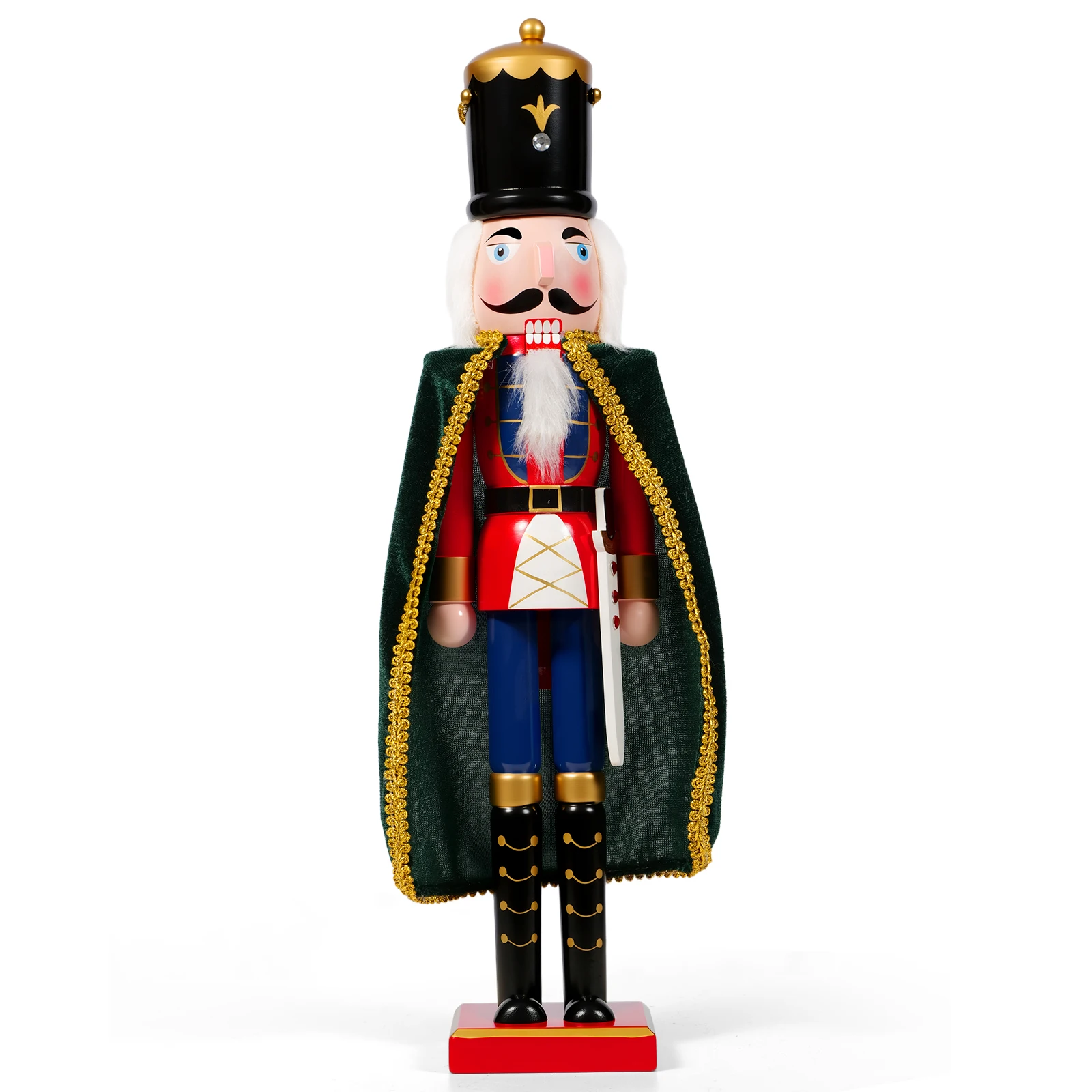 

Handmade Wooden Nutcracker - Christmas Gift & Xmas Tree/Desktop Decor