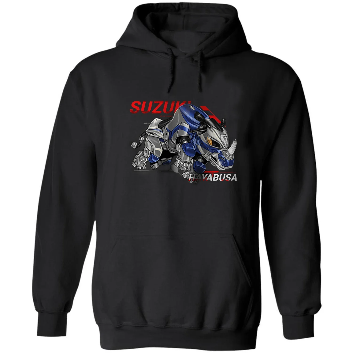 

Classic Japanese Motorcycle GSXR 1300R Hayabusa Rhino Inspiration Pullover Hoodie 100% Cotton Casual Mens Clothing Streetwear