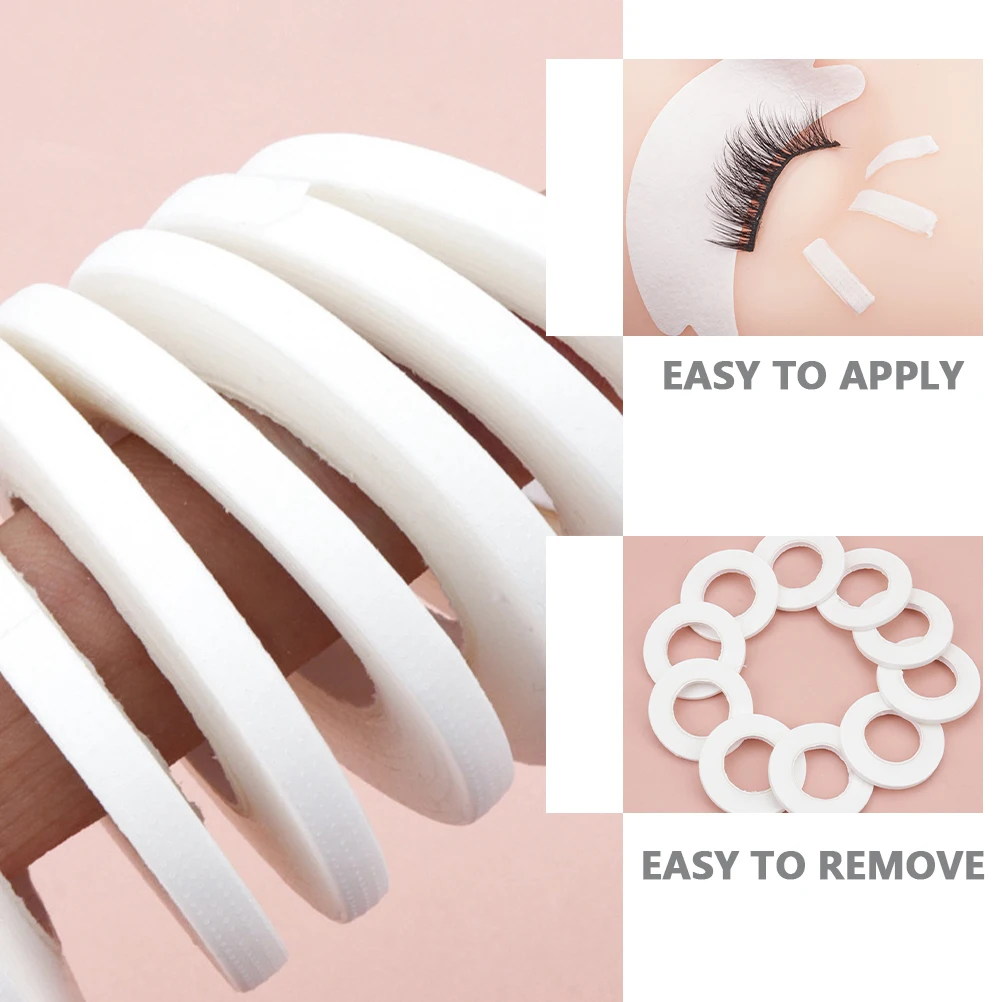 10 Uds. Cintas de extensión de pestañas no tejidas fácil de aplicar quitar para salón de belleza en el hogar maquillaje cintas de extensión de pestañas
