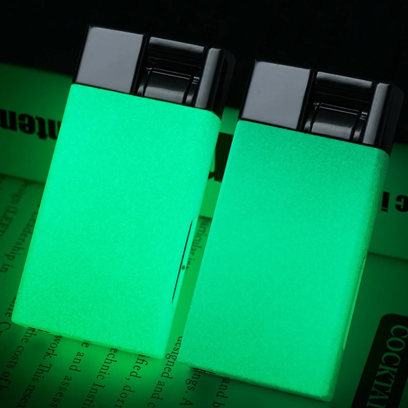 Newly Upgraded Lever Press Ignition Windproof Lighter, Perspective Ventilation Window, Powerful Direct Cigarette Lighter