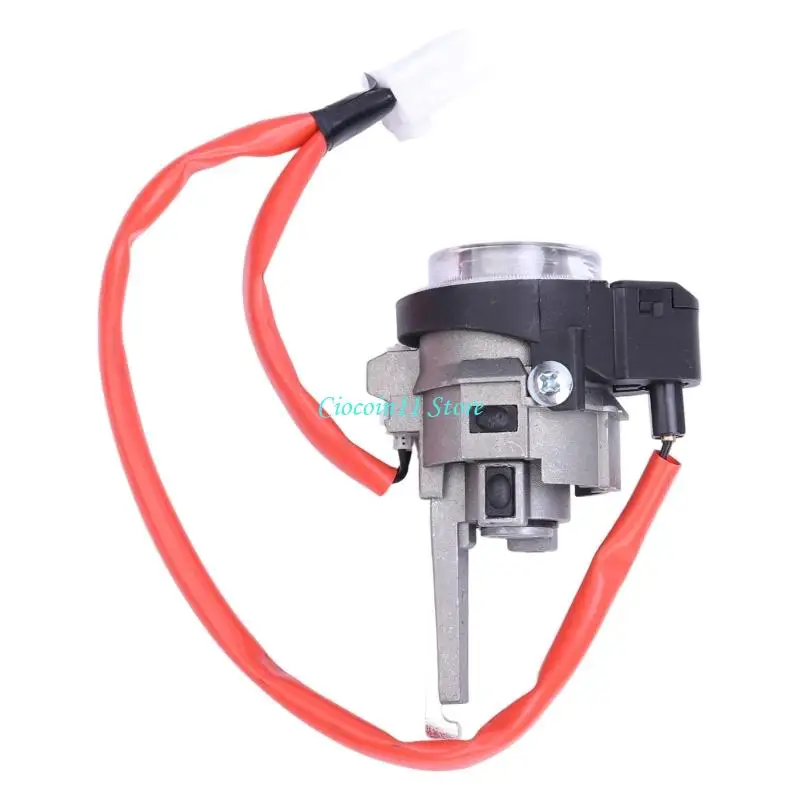 Y1UB Automotive Ignition Lock Cylinder Assembly with 4-Pin Wiring Connection for 2017-2021 Vehicles, Die-Cast Metal Part for 4