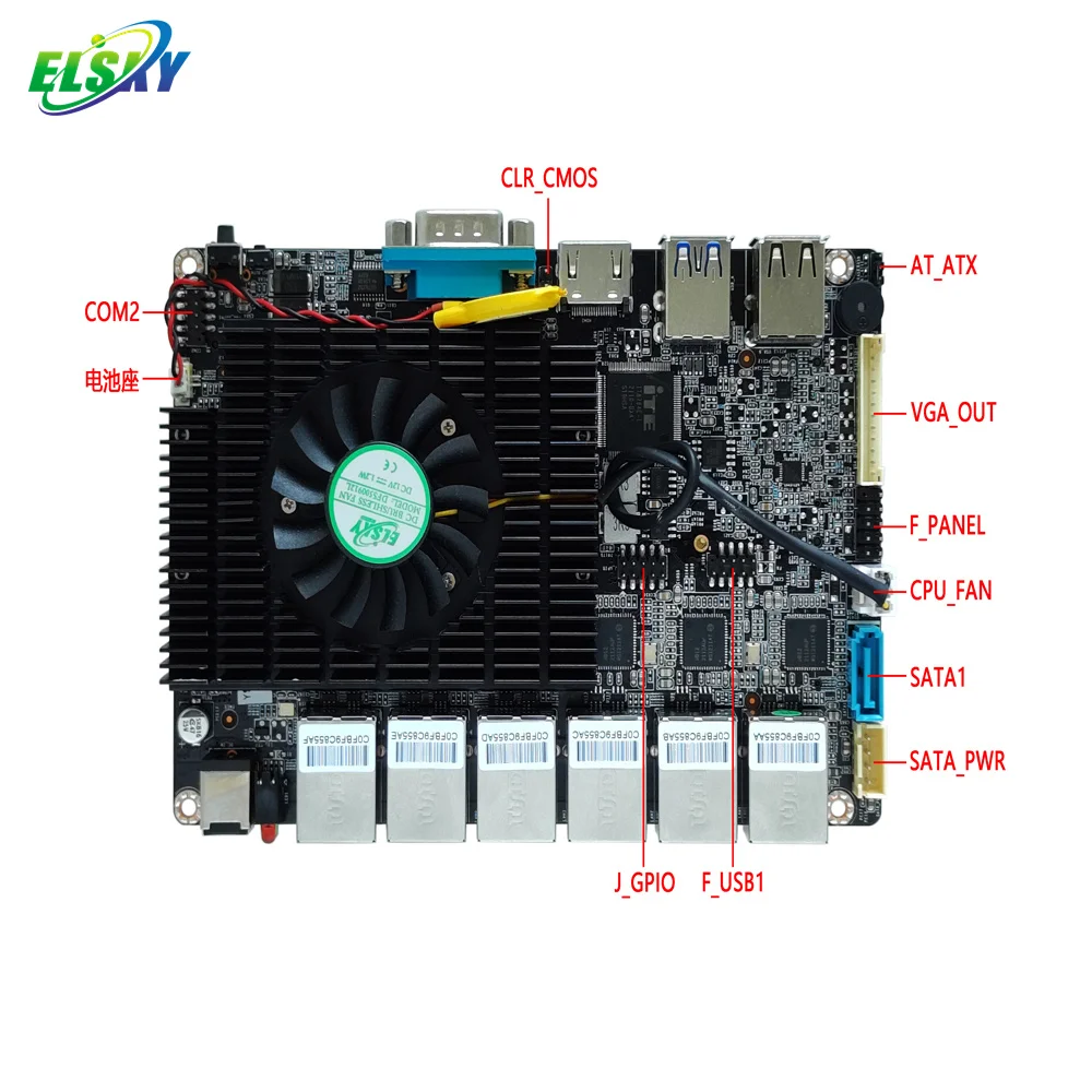ELSKY oem motherboard M680SE with CPU Skylake 6th Gen CORE i3 6100U In_tel i211-AT Gigabit network card windows 10/11 OS