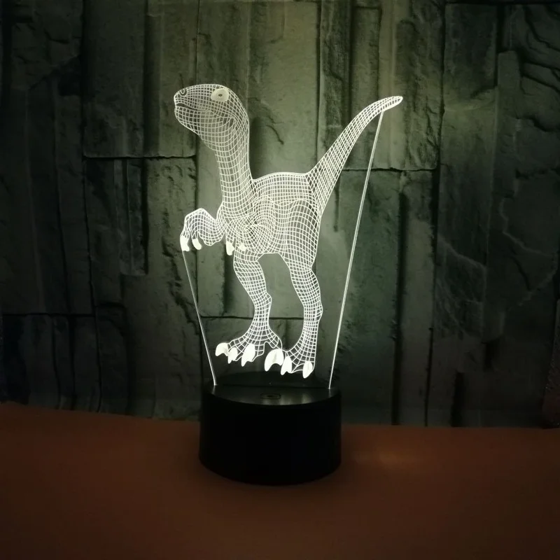 2022 Dinosaur 3d Desk Lamp Usb Stereo Led Night Light  Cute Room Decor Home Decoration Accessories Birthday Gift Led Light  Gift