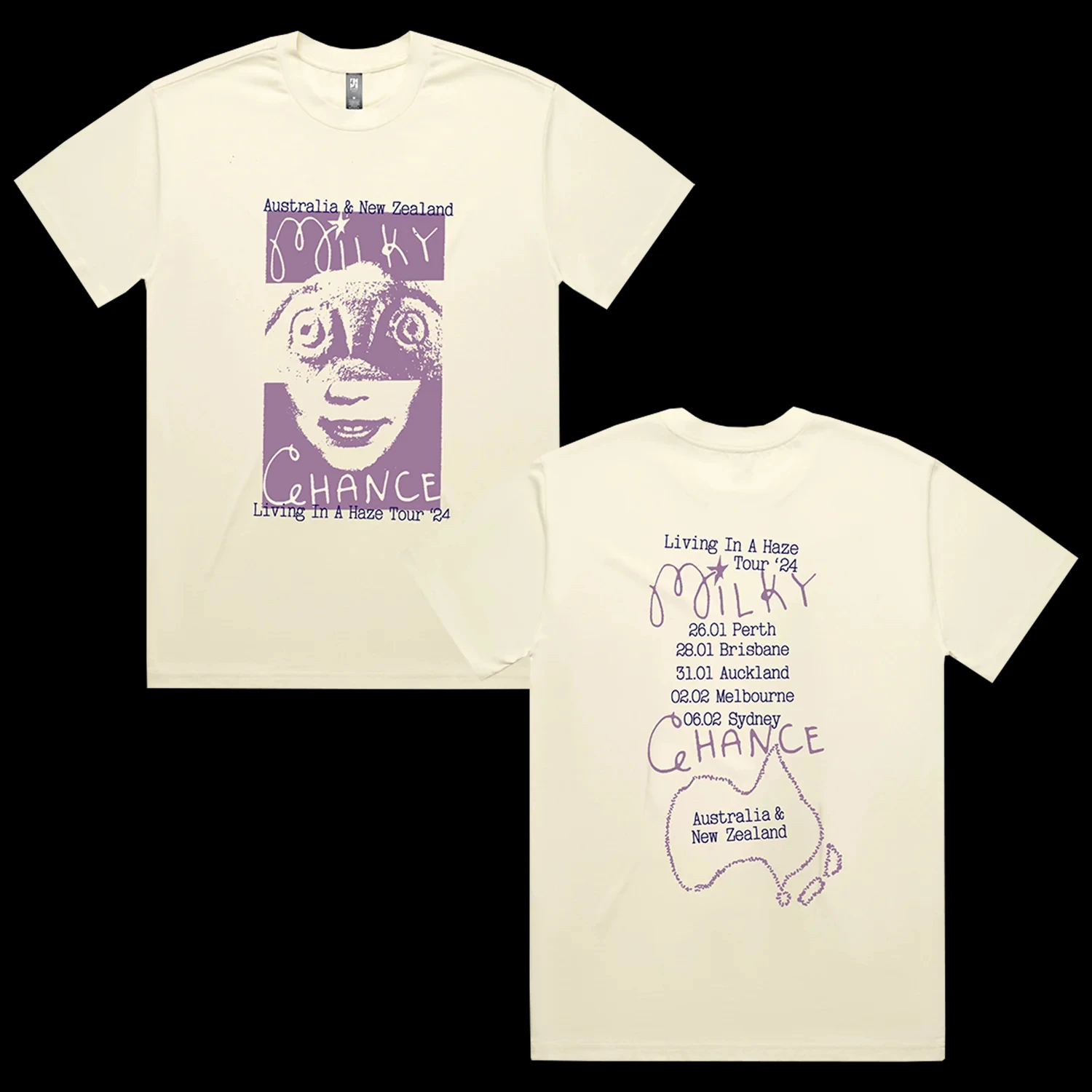 Milky Chance Independent Pop/folk Rock Band Germany Men's T-Shirts Printed Unisex Short Sleeve T Shirt Fashion Cotton T Shirt