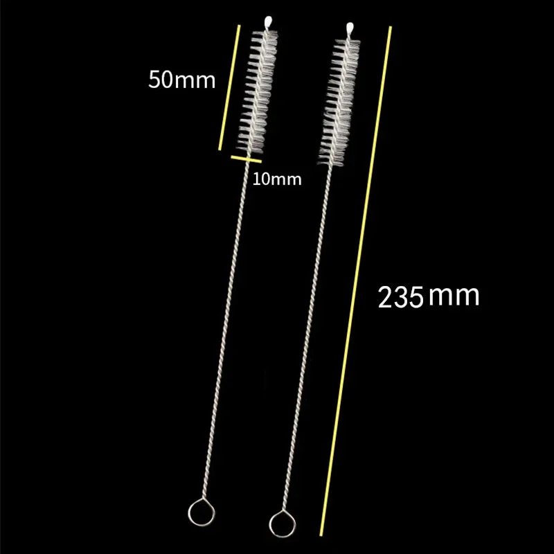 100/5PCS Drinking Straw Cleaning Brush Kits Stainless Steel Drinking Straws Tube Pipe Washing Brushes For Glasses Bottle Cleaner