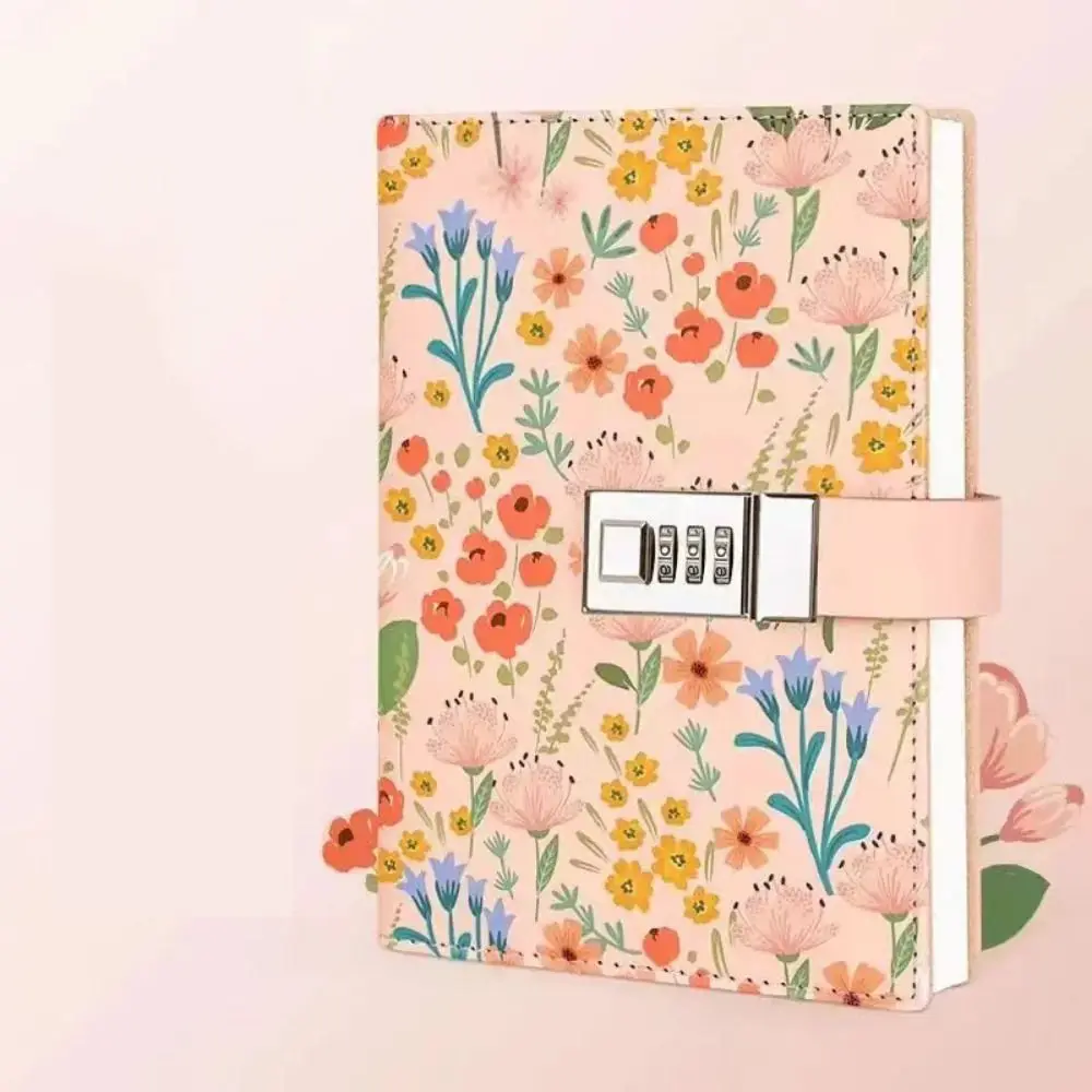Creative 224 Pages B6 Notebook Thickened Protecting Secrets Diary Book Printed Pattern Waterproof Student Notepad Gifts