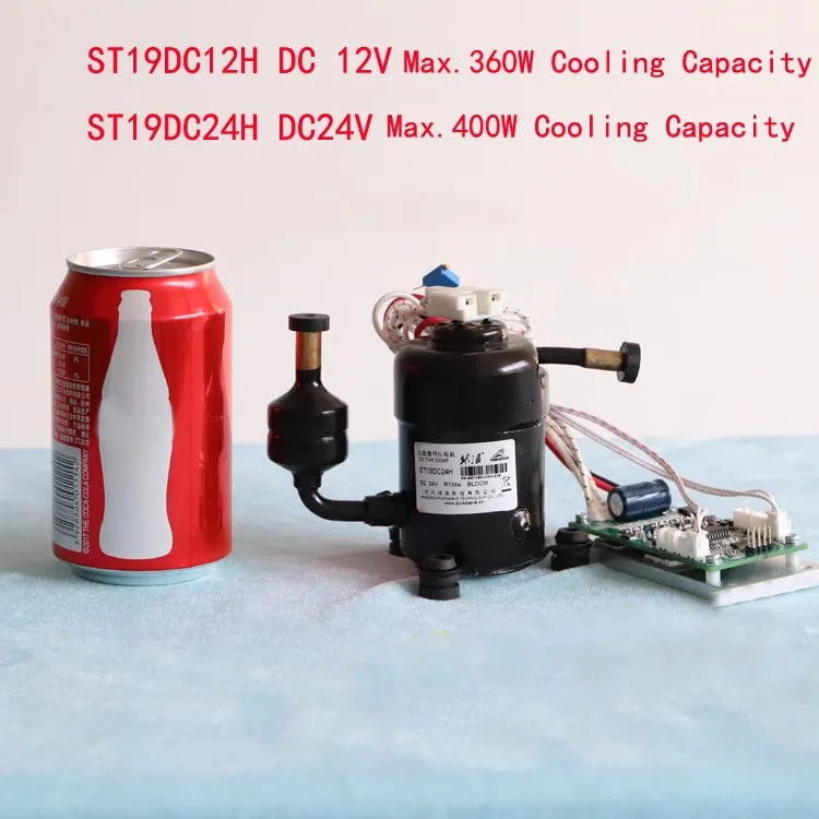 Single New Hermetic DC Cooling Compressor R134a Refrigerant Multi-Voltage 12/24/48V for Mobile Cooling Equipment