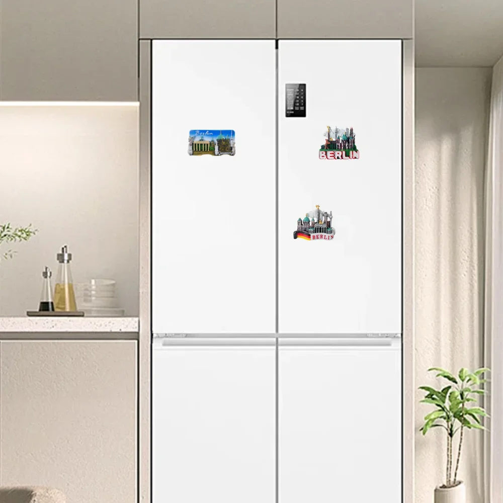 مغناطيس الثلاجة ملصق مائي ألمانيا برلين ميونيخ ألمانيا السياحة هدية تذكارية لتقوم بها بنفسك الثلاجة ملصقات ثلاثية الأبعاد المغناطيسي ديكور المنزل #2